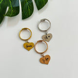 Anello Cuore Pendente Personalizzabile