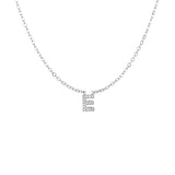 Collana Lettera Zircò Silver (diverse lettere disponibili)