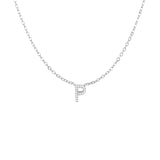 Collana Lettera Zircò Silver (diverse lettere disponibili)