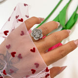 Anello Rosa Luxury Silver