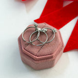 Set 3 Anelli Drop Ribbon Silver